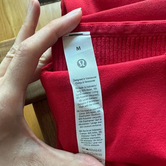 NWT Medium Define HR High-Rise Wide-Leg Pant Luon Oxford Red NEW LULULEMON - Picture 5 of 12